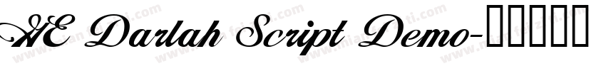 GE Darlah Script Demo字体转换